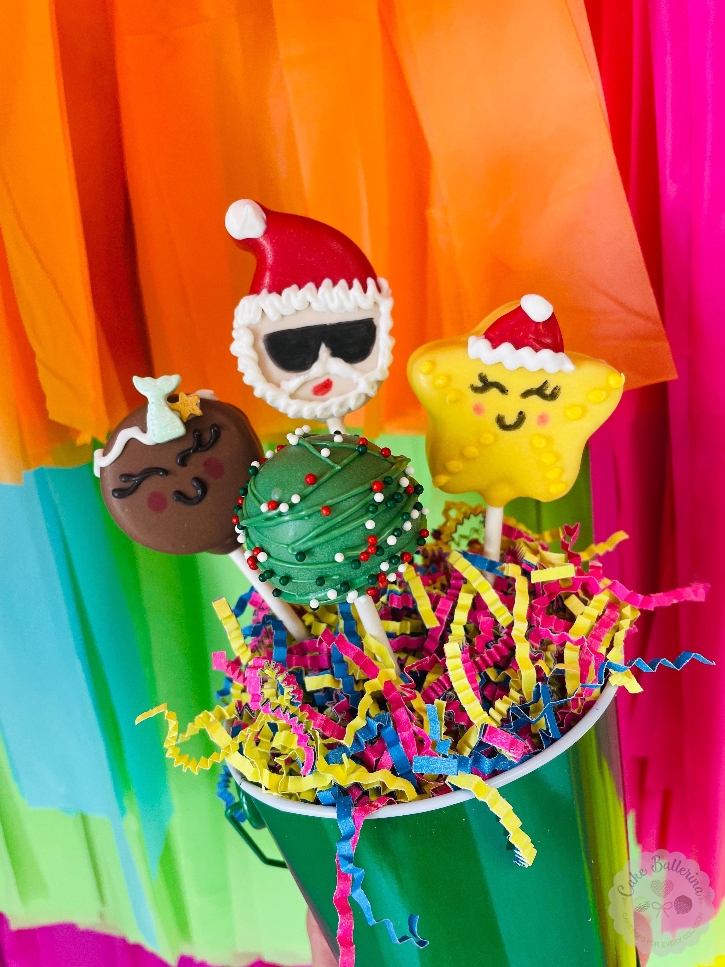 Christmas in July Cake Pops-Cake Ballerina-Cake Pops
