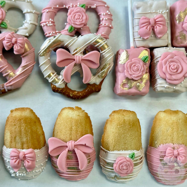 Pink and Gold Party Treats starting at-Cake Ballerina-Cake Pops