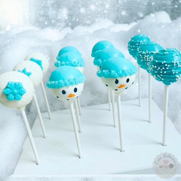 Snowman Cake Pops-Cake Ballerina-Cake Pops