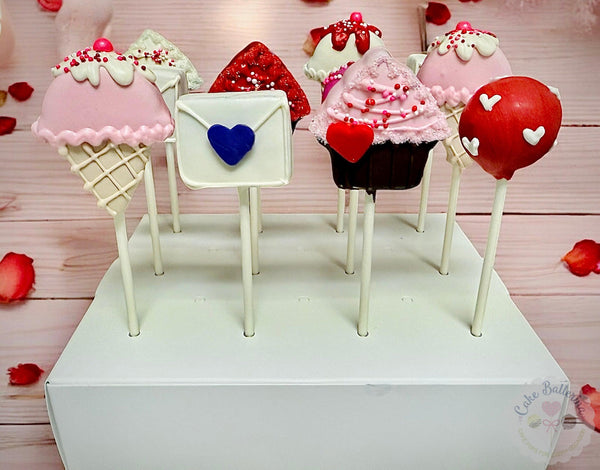 Valentine's Dozen-Cake Ballerina-Cake Pops