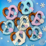Frozen Themed Pretzels-Cake Ballerina-Cake Pops