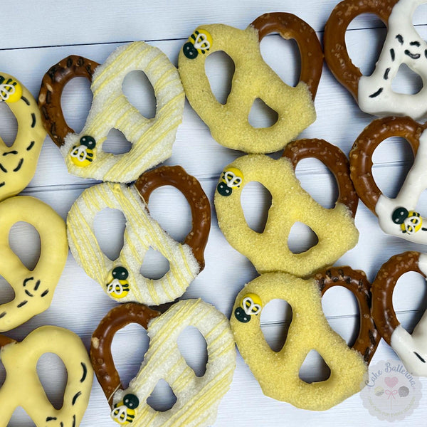 Bee Themed Pretzels-Cake Ballerina-Cake Pops