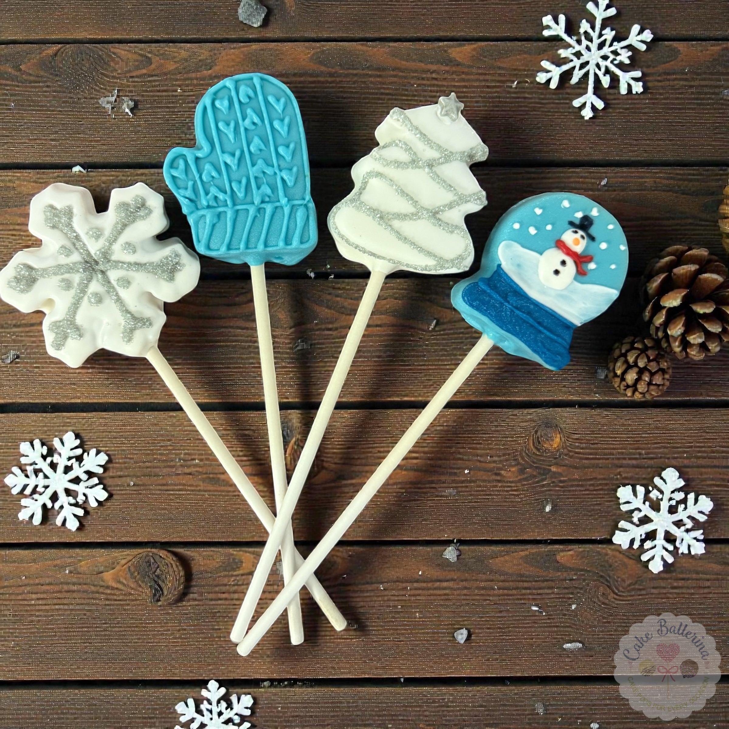 Winter Wonderland Gift Box of 4-Cake Ballerina-Cake Pops