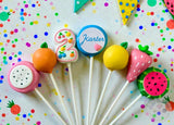 Two-tti Frutti Cake Pops-Cake Ballerina-Cake Pops