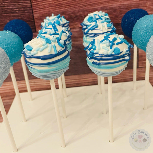 Blue Cake Pops-Cake Ballerina-Cake Pops