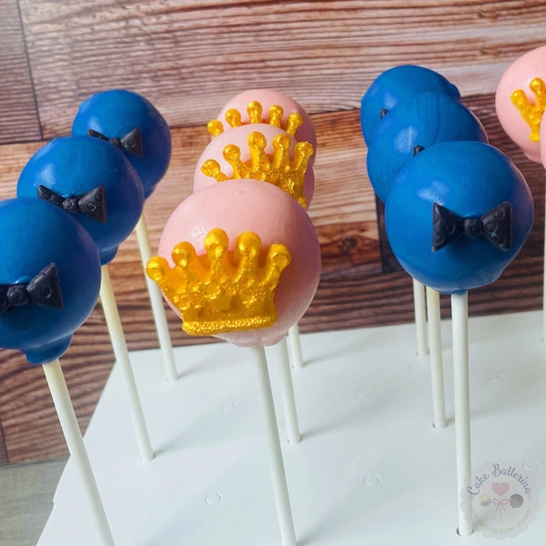 Crowns and Bows Cake Pops-Cake Ballerina-Cake Pops