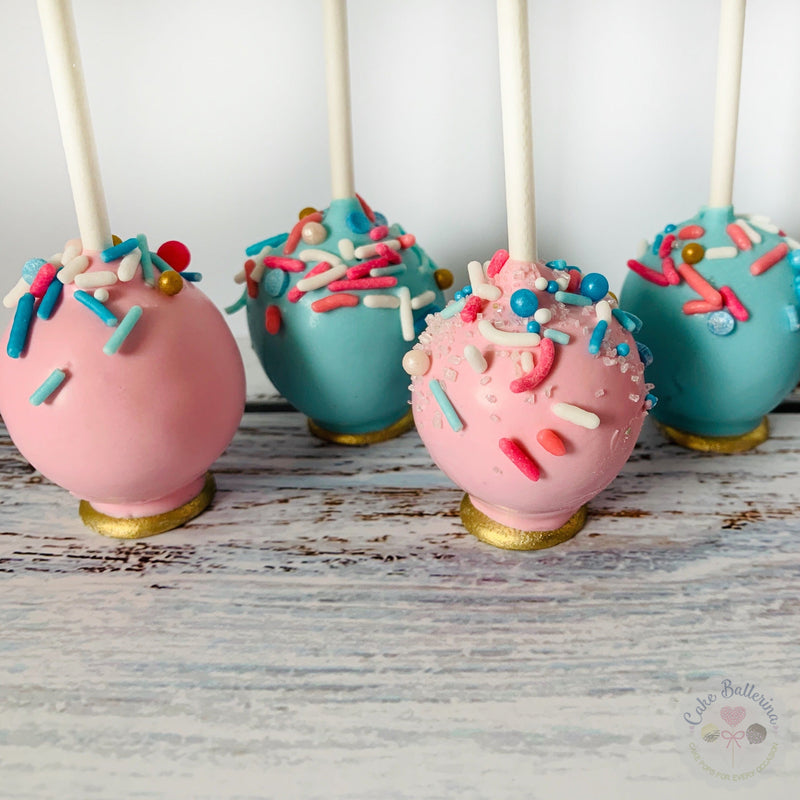 Neutral Baby Shower Cake Pops exclusive at Cake Ballerina