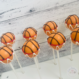 Basketball Cake Pops-Cake Ballerina-Cake Pops