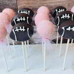 Footballs and Tutus Cake Pops-Cake Ballerina-Cake Pops