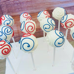 Red, White, and Blue Swirl Cake Pops-Cake Ballerina-Cake Pops