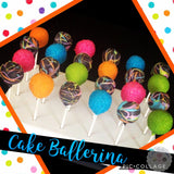 Neon Cake Pops-Cake Ballerina-Cake Pops