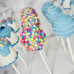 Blue Birthday Cake Cake Pops-Cake Ballerina-Cake Pops