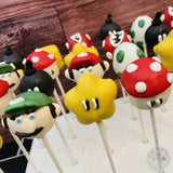 Mario Brothers Cake Pops-Cake Ballerina-Cake Pops