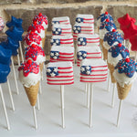 Red, White, and Blue Cake Pops-Cake Ballerina-Cake Pops