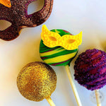 Mardi Gras Cake Pops-Cake Ballerina-Cake Pops