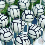 Volleyball Cake Pops-Cake Ballerina-Cake Pops