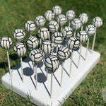 Volleyball Cake Pops-Cake Ballerina-Cake Pops