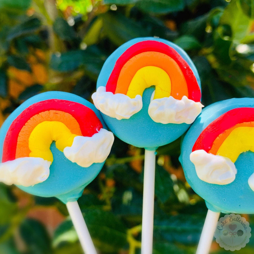 Rainbow Cake Pops Baby Shower Favors Paint Theme Party Favors - Etsy