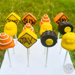 Construction Cake Pops-Cake Ballerina-Cake Pops