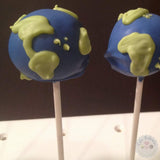 Planet Earth Cake Pops-Cake Ballerina-Cake Pops