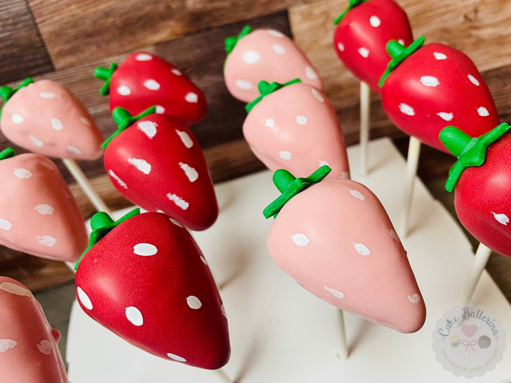 strawberry cake pops