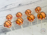 Basketball Cake Pops-Cake Ballerina-Cake Pops