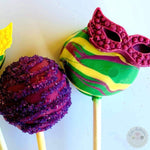 Mardi Gras Cake Pops-Cake Ballerina-Cake Pops